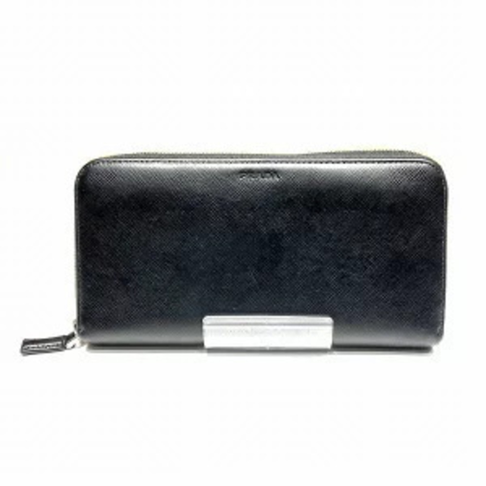 Prada Round Zip Long Wallet